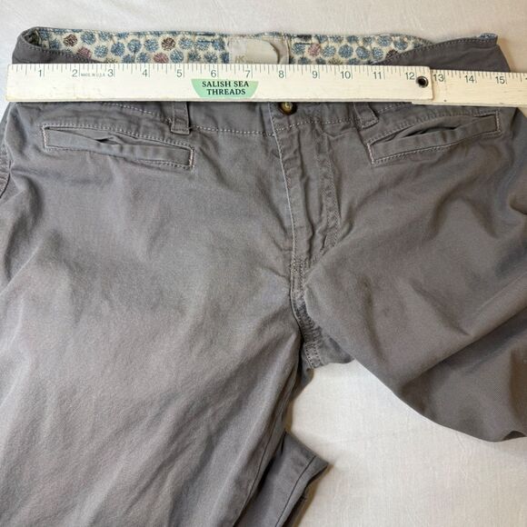 Horny Toad Women's 6 Gray Wide Leg Chino Pants Classic - Picture 8 of 8